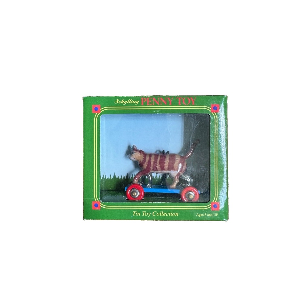 Vintage 2003 Schylling Penny Toy Tin Cat Rolling‎ NOP Collectible Nostalgic